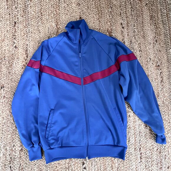 Vintage 90s blue and red track jacket - Picture 1 of 4